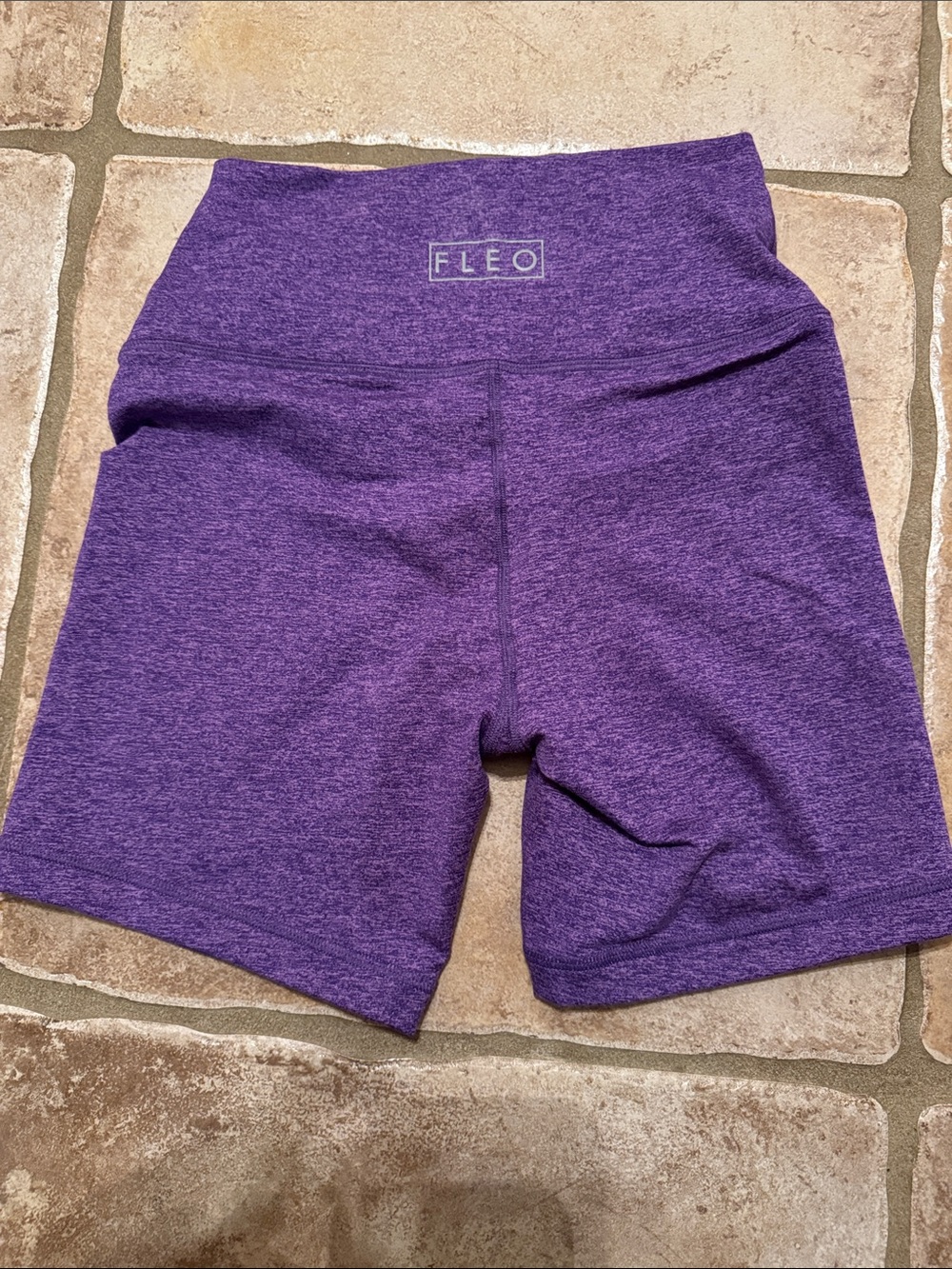 FLEO Purple Women's biker shorts - Picture 2 of 5